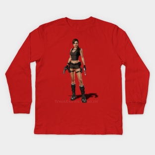 TOMB RIDER Kids Long Sleeve T-Shirt